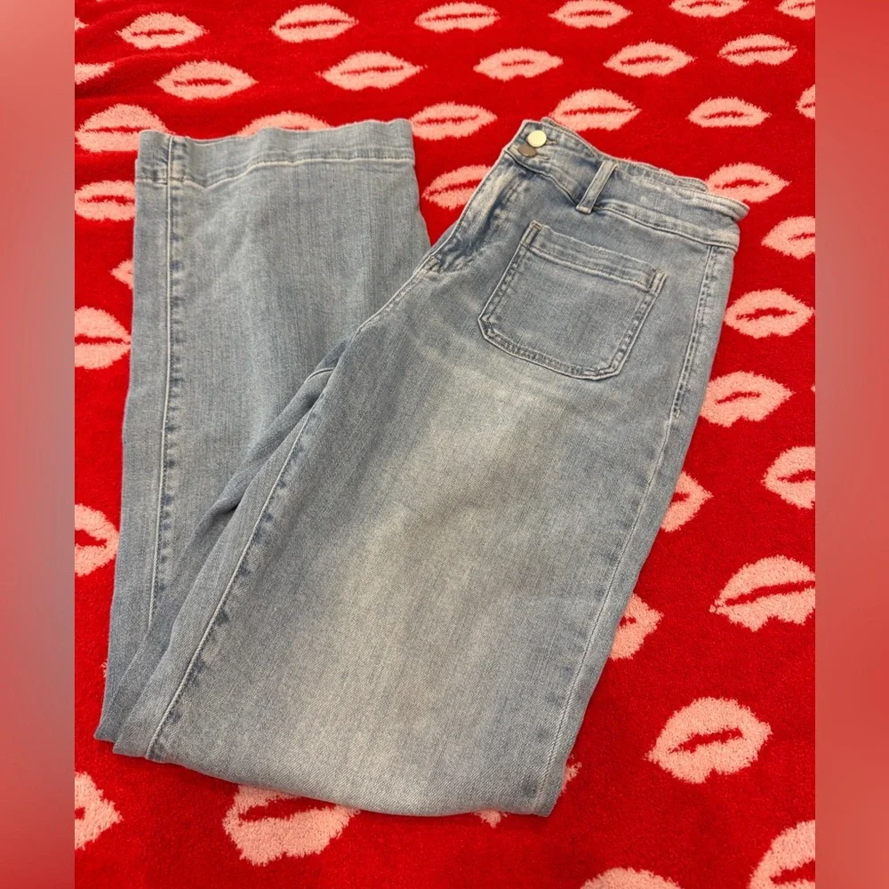 Flying Monkey 90’s vintage super high rise flare jeans EUC sz 31 - Picture 4 of 14